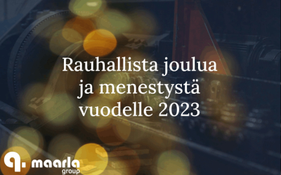 Kiitokset kuluneesta vuodesta – Rauhallista joulua!